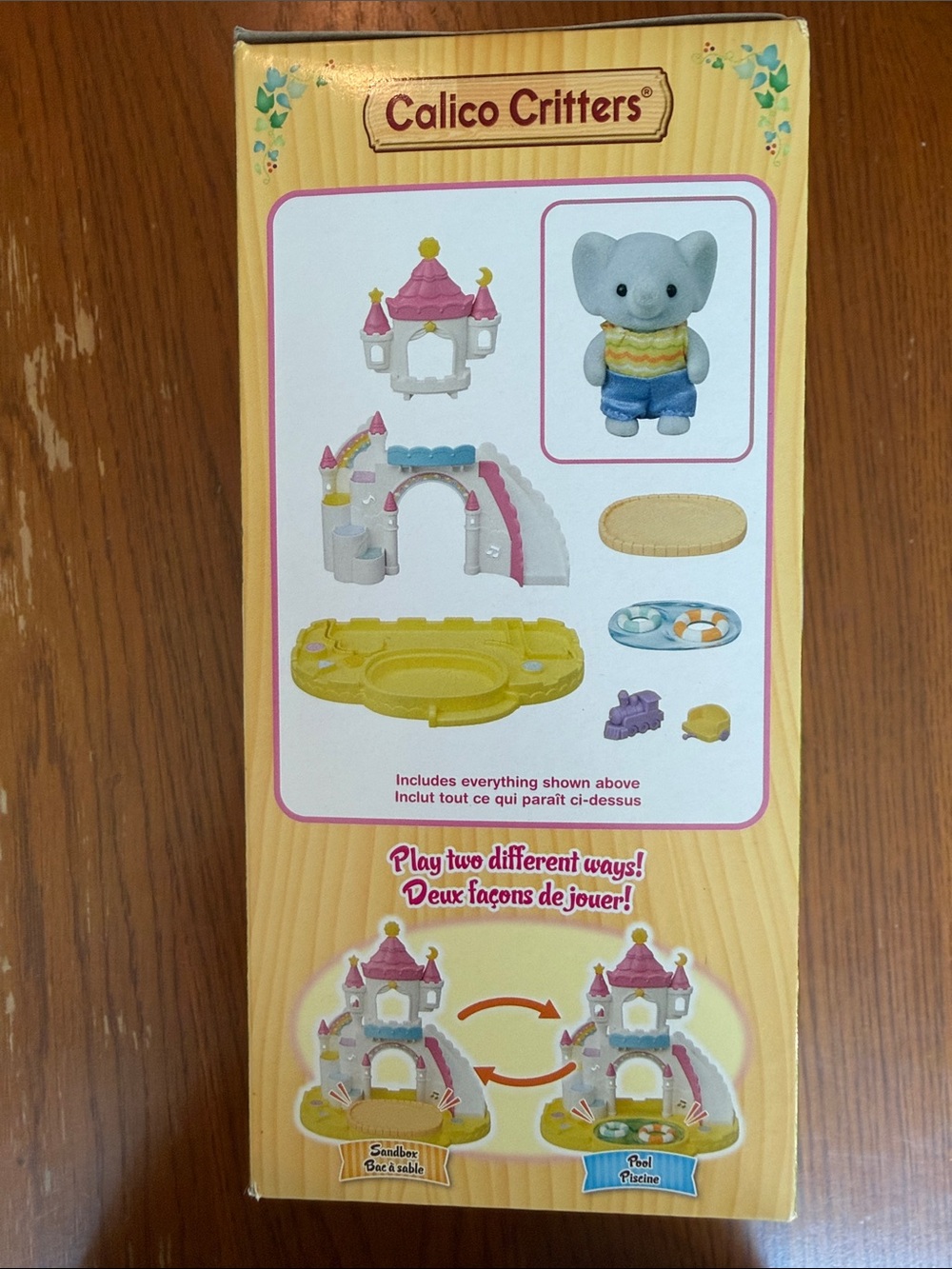 Calico Critters Nursery Sandbox & Pool Accessory Set- includes elephant NEW - Picture 4 of 8